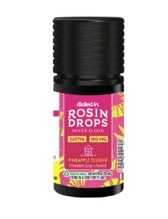 Dialed in Rosin Drops Gummies (100mg){Pinapple Zlushie)