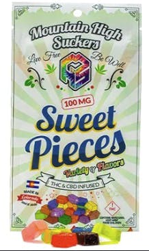Sweet Pieces 100mg - Mountain High Suckers (REC)