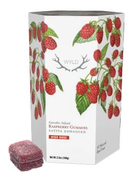Raspberry Sativa Enhanced Gummies | 1000mg | 20ct | 50mg/ea