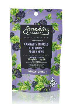 Smokiez Blackberry Indica Gummies (100mg)(R)