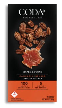 Coda Bars | 100mg THC | Mapke & Pecan | REC