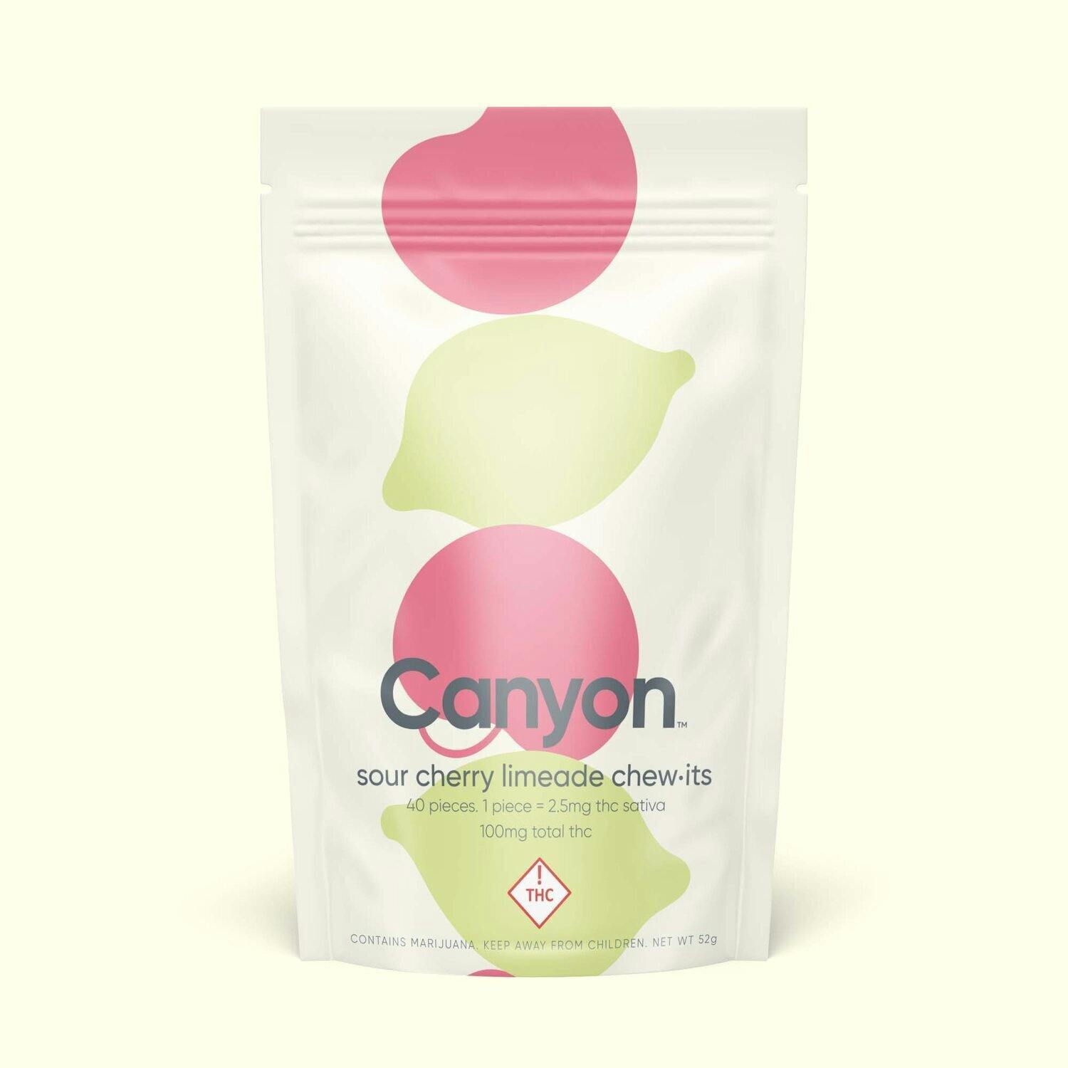 CANYON: Sour Cherry Limeade Chew-Its 100MG