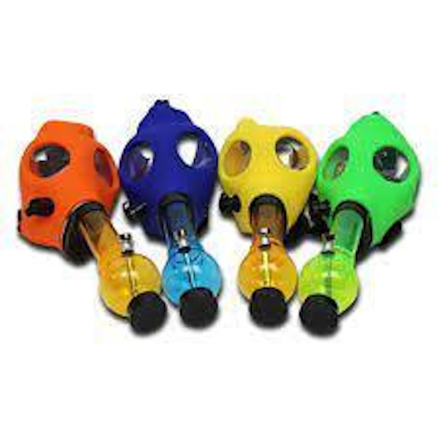 Character Gas Mask — bongs listed on the Herbs 4 You menu