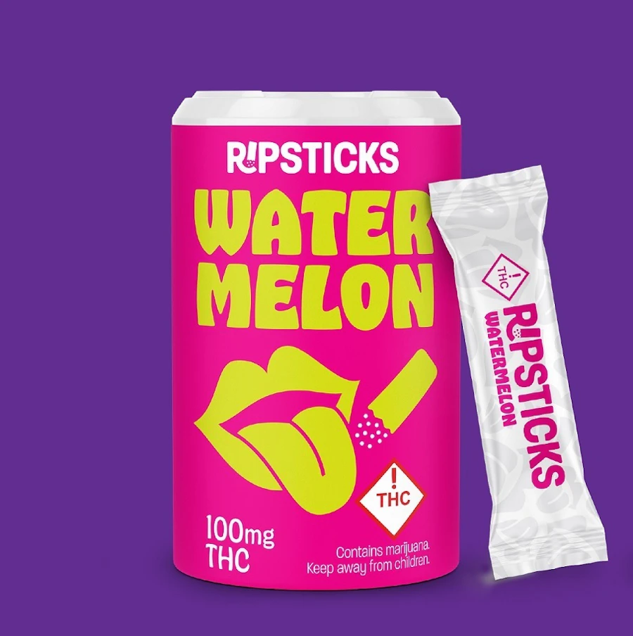 Ripple Quick Stick Watermelon Indica 100mg — mix-ins listed on the Herbs 4 You menu