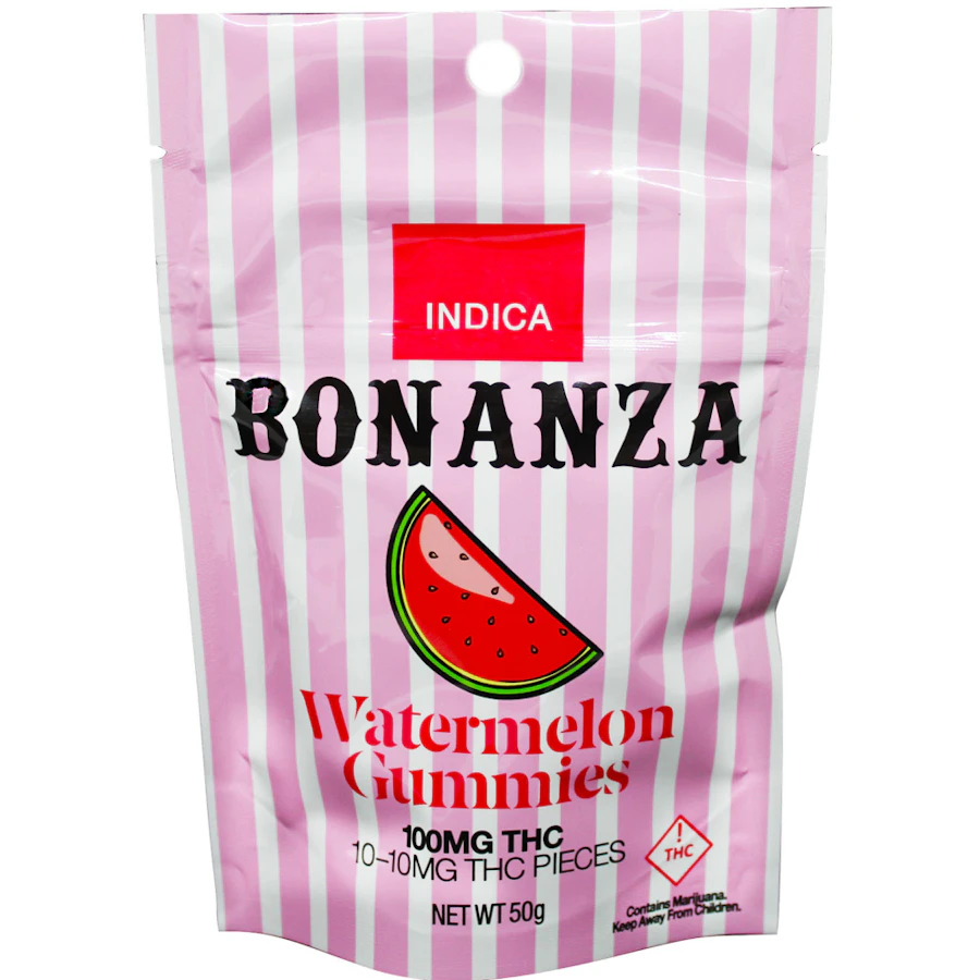 Boosted Gummies Watermelon Indica — gummies listed on the Herbs 4 You menu
