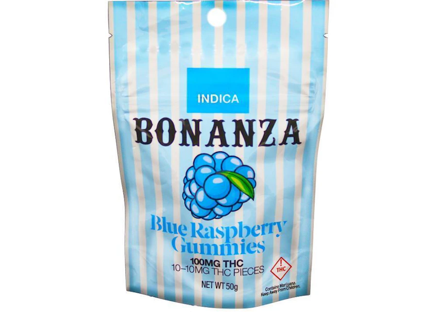 Boosted Gummies Blue Rasberry Indica — gummies listed on the Herbs 4 You menu