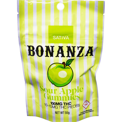 Boosted Gummies Sour Apple Sativa — gummies listed on the Herbs 4 You menu