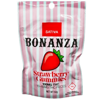 Boosted Gummies Strawberry Sativa by Bonanza Cannabis Company