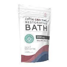 ioVia™ Restorative Bath Aloe Vera CBD-THC (200mg / 1:1) — bath listed on the Herbs 4 You menu