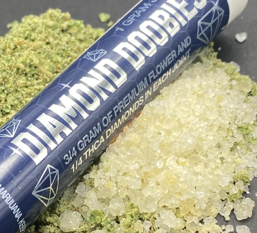 Infused Joints packaging shown for Blinx 1G Diamond Doobie on the Herbs 4 You menu