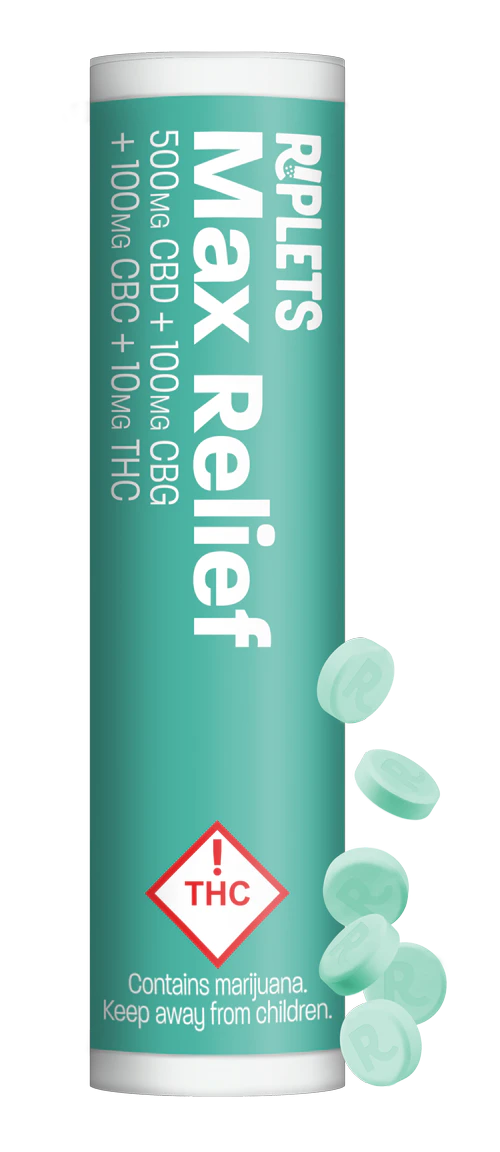 RIPPLE | Riplets | Max Relief Tabs — edibles listed on the Herbs 4 You menu