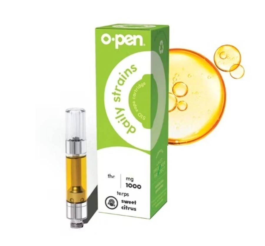 Daily Strains - Blackberry Kush Cartridge 1g — cartridge listed on the Herbs 4 You menu