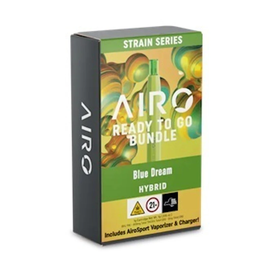 Cartridge packaging shown for AiroPro Ready 2 Go Bundle 1g - Black Mamba (S) on the Herbs 4 You menu