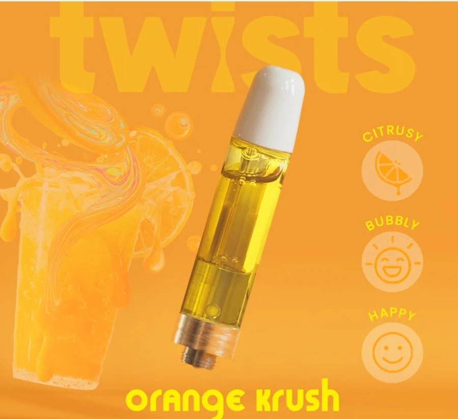 Orange Krush Flavor - "Twists" Cartridge (1000mg) - by Oil® — cartridge listed on the Herbs 4 You menu