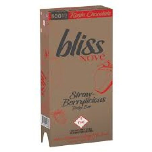 Nove - Bliss Straw-Berrylicious Rosin Chocolate Bar 100mg — chocolates listed on the Herbs 4 You menu