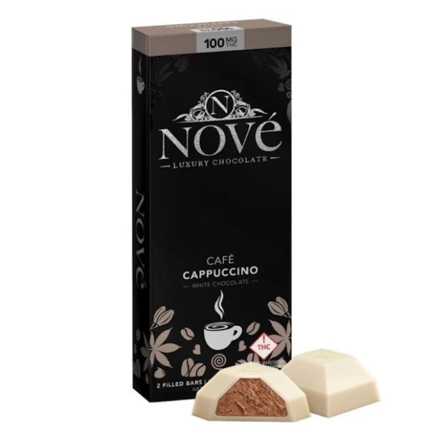 Nove - Cafe Cappuccino Luxury Chocolate Bar 100mg — chocolates listed on the Herbs 4 You menu