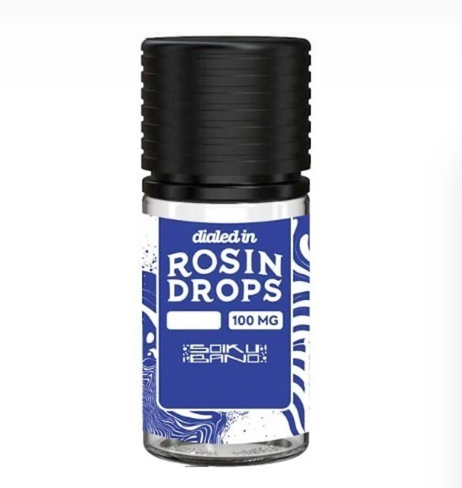 Non-carbonated packaging shown for Dialed In Rosin Drops Mixer Elixir - Citrus Lime Sourz on the Herbs 4 You menu