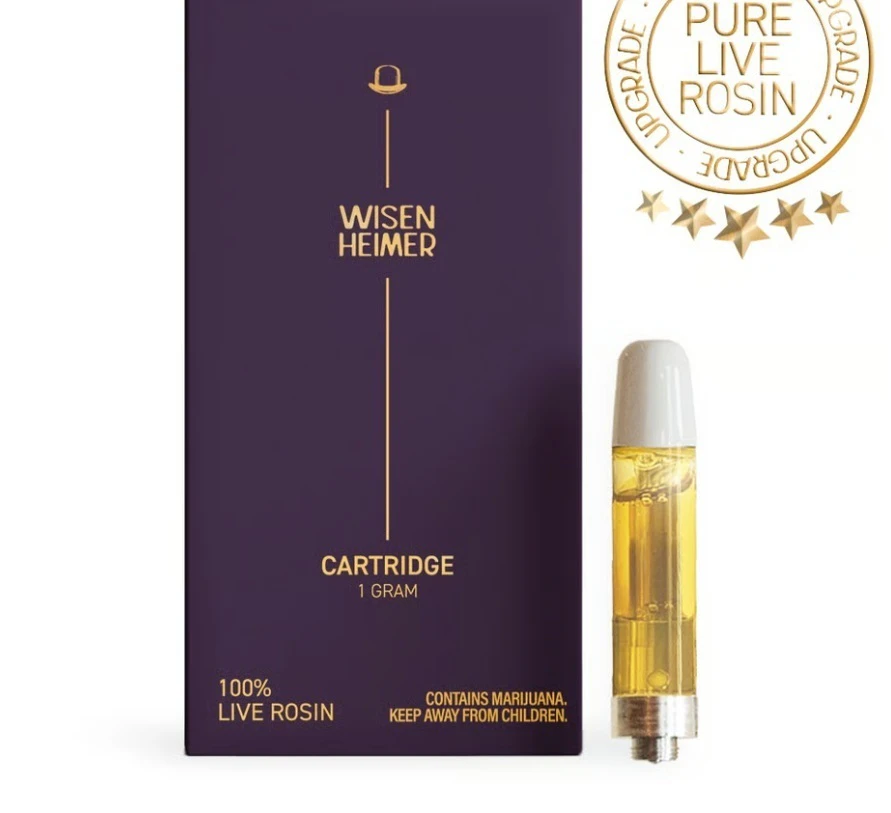 Cartridge packaging shown for Coolio Rosin 1000MG Cartridge on the Herbs 4 You menu