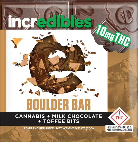 Incredibles Boulder Bar 10MG — chocolates listed on the Herbs 4 You menu