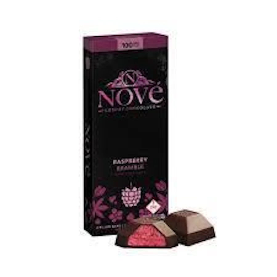 Nove - Raspberry Bramble 100mg Chocolate Bar — chocolates listed on the Herbs 4 You menu