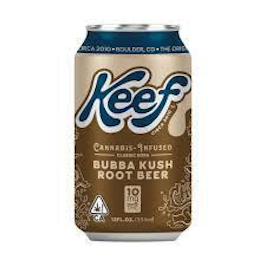 Keef Classic Soda Bubba Kush Root Beer - 10mg — carbonated listed on the Herbs 4 You menu