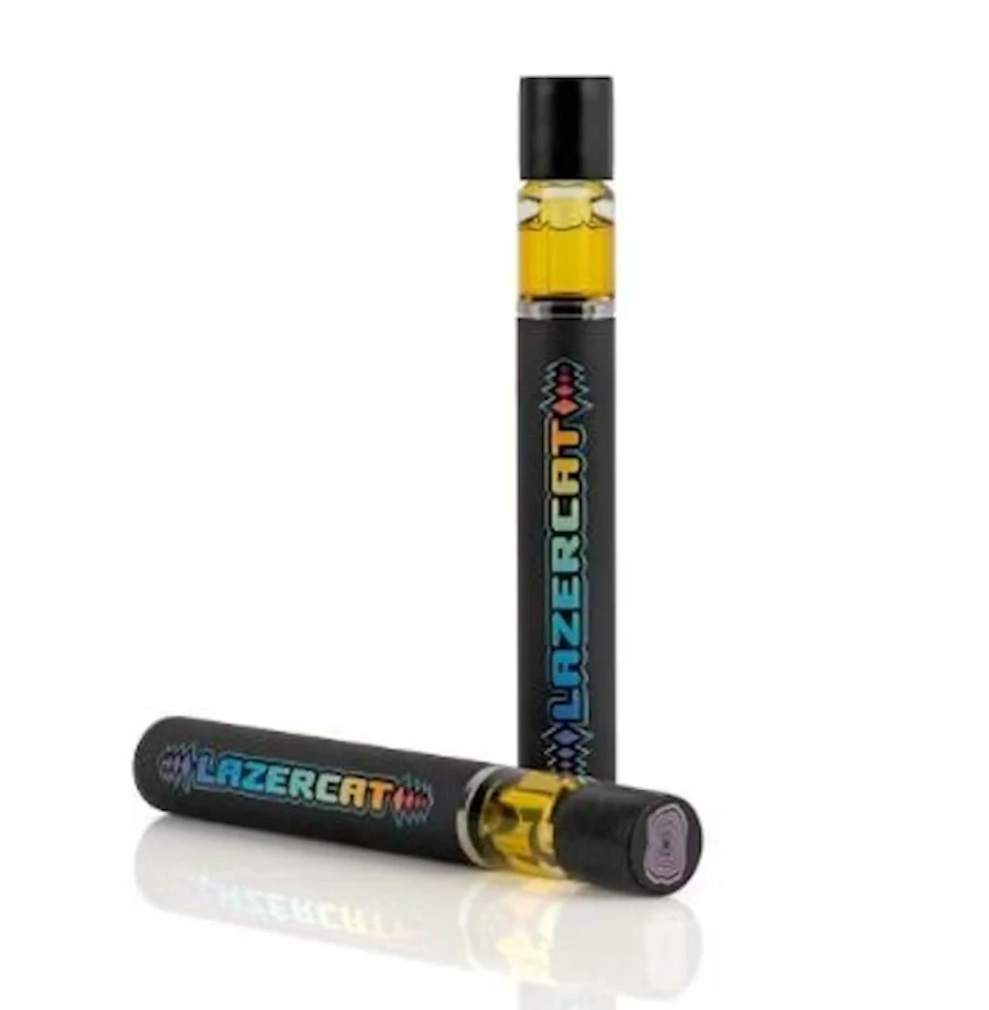 Disposable packaging shown for Lazercat | Jerry Jam | Solventless Rosin Disposable on the Herbs 4 You menu