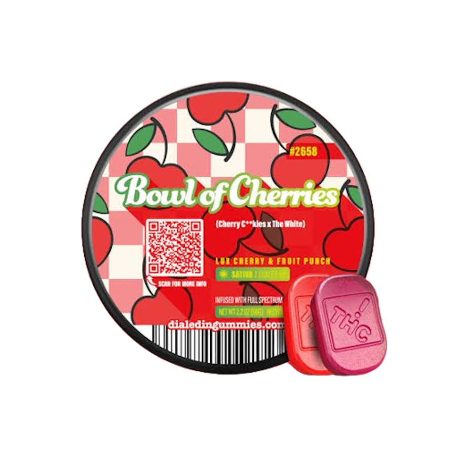 Dialed In -Bowl of Cherries (2658) — gummies listed on the Herbs 4 You menu
