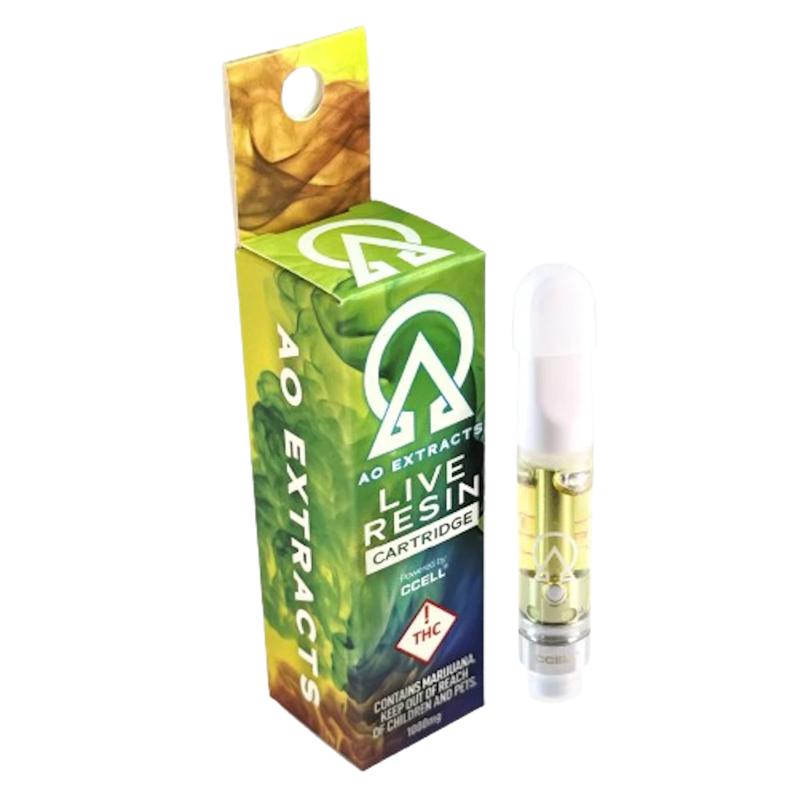 AO Extracts Live Resin Cartridge - Pineapple Donut (H) — cartridge listed on the Herbs 4 You menu