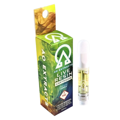 AO Extracts Live Resin Cartridge - Pineapple Donut (H) — cartridge listed on the Herbs 4 You menu