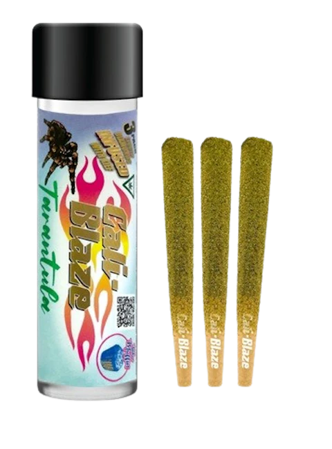 Infused Joints packaging shown for Cali-Blaze - Strawberry Lemonade (Boss Mints) Infused Pre-rolls 3Pk on the Herbs 4 You menu