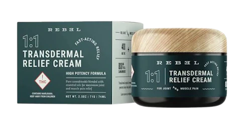 Rebel - 1:1 Transdermal Relief Cream — balms listed on the Herbs 4 You menu