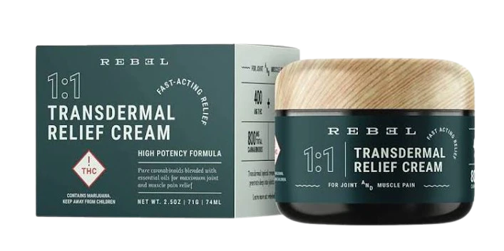 Rebel - 1:1 Transdermal Relief Cream — balms listed on the Herbs 4 You menu