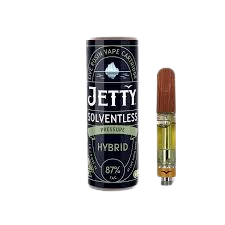 Cartridge packaging shown for Strawbet (H) - 1g Live Rosin Cartridge on the Herbs 4 You menu