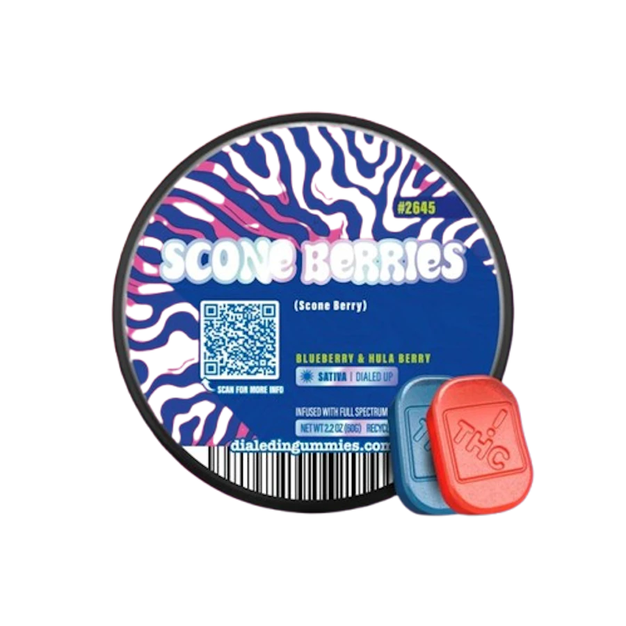 Dialed In - Scone Berries (#2645) — gummies listed on the Herbs 4 You menu