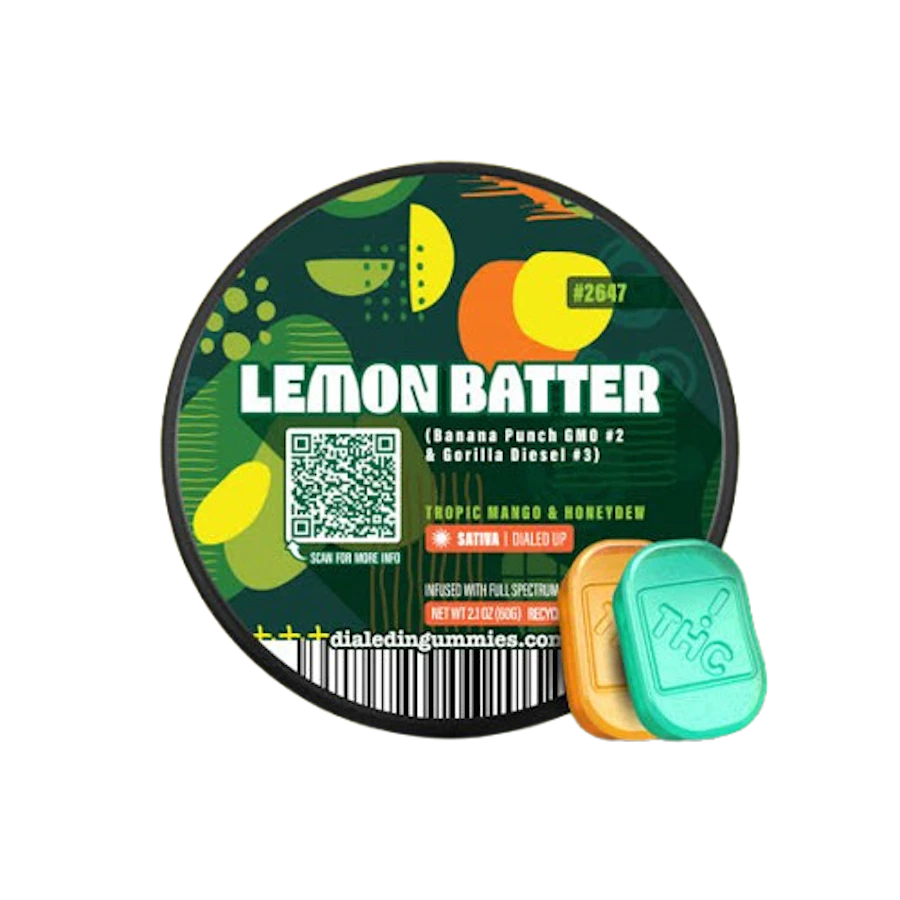 Dialed In - Lemon Batter (2647) — gummies listed on the Herbs 4 You menu