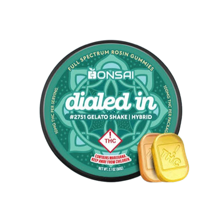 Dialed In - Gelato Shake (#2751) — gummies listed on the Herbs 4 You menu