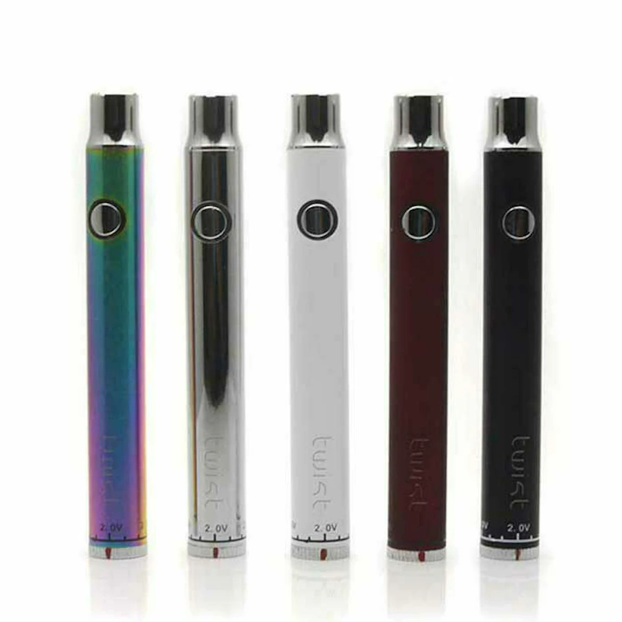 Ego Twist 900 mAh Variable Voltage Battery — push button listed on the Herbs 4 You menu