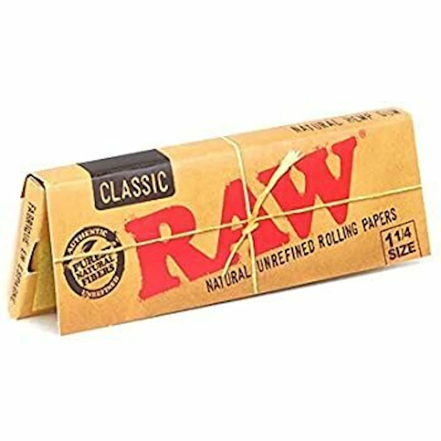 Raw 1 1/4 Rolling Papers — rolling papers listed on the Herbs 4 You menu