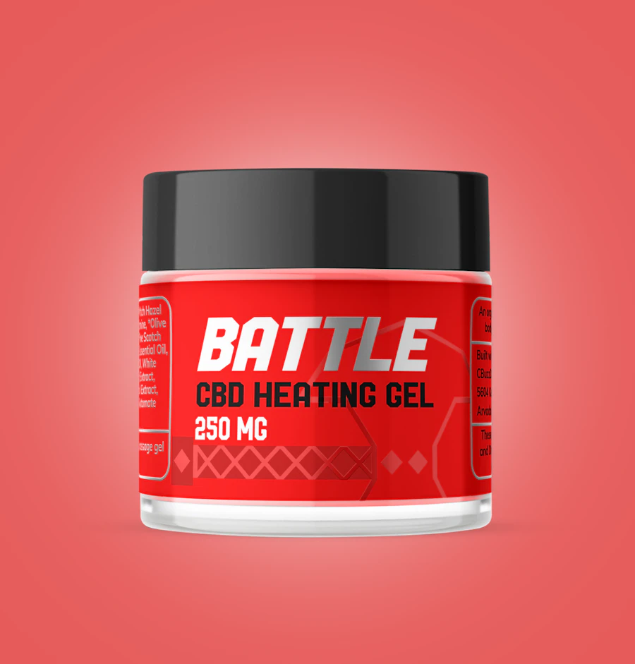 Battle 250MG CBD Heating Gel — topicals listed on the Herbs 4 You menu