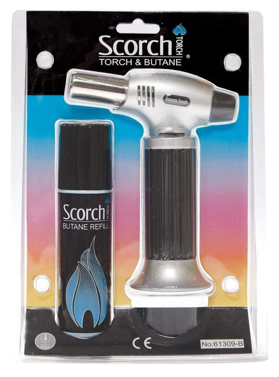 Scorch Torch With Butane — accessories listed on the Herbs 4 You menu