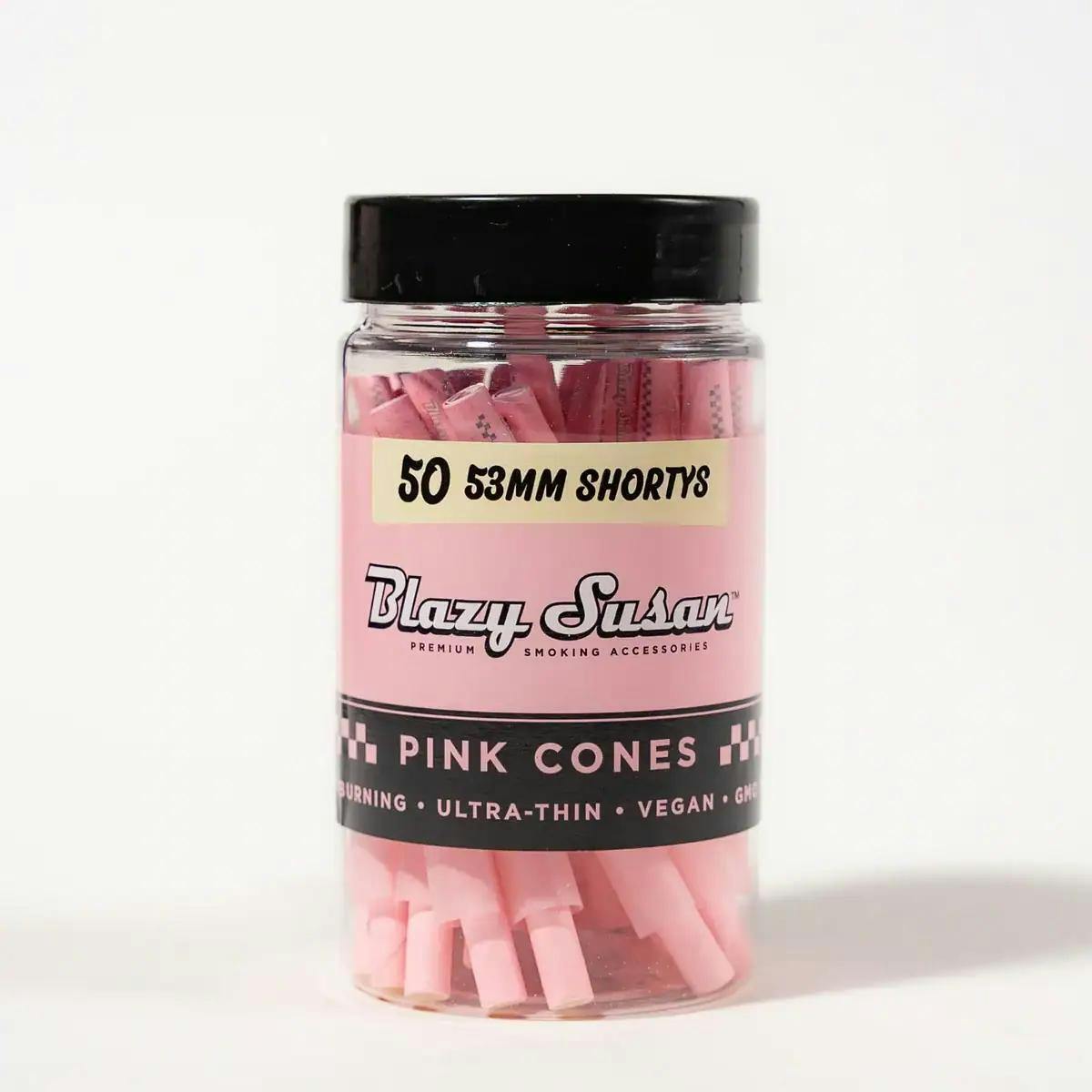 Blazy Susan Pink 53mm cones 50ct