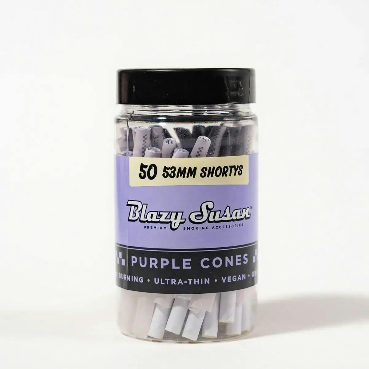 Blazy Susan Purple 53mm cones 50ct