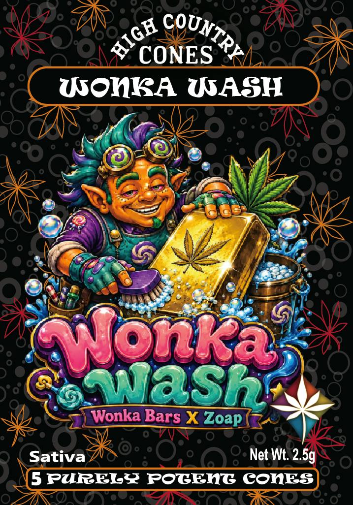 High Country Cones Full Melt 5 Pack Pre Roll - Wonka Wash