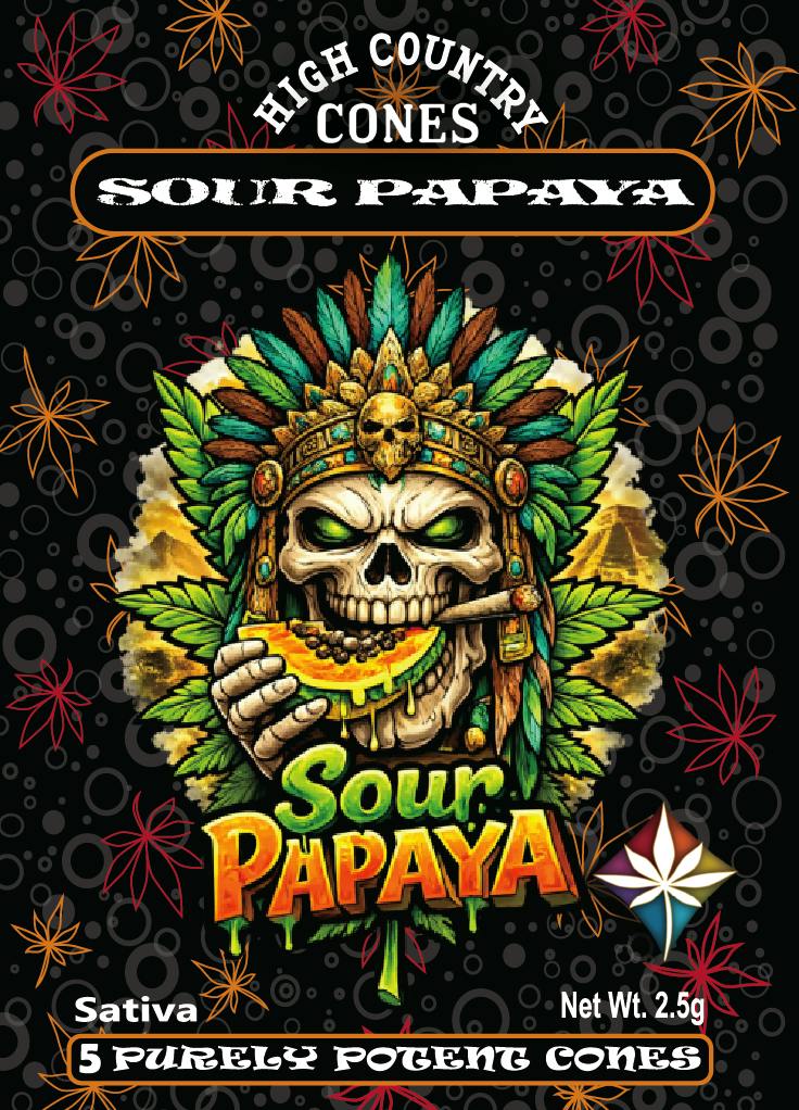High Country Cones Full Melt Sour Papaya