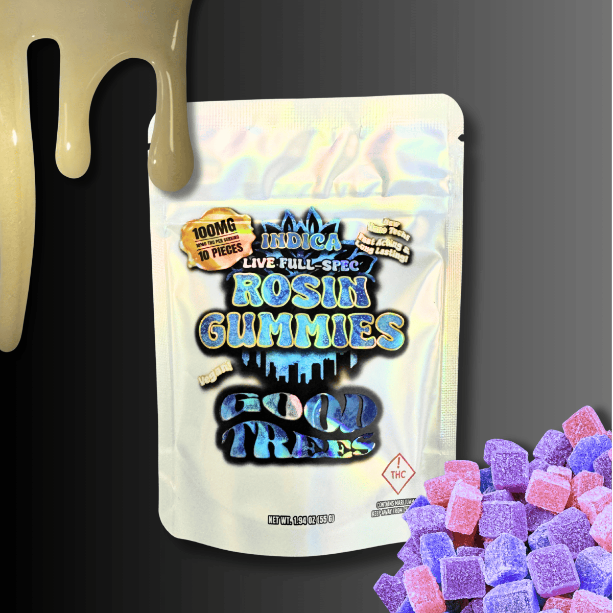 100mg Rosin Loaded Tires Gummies [10pk]