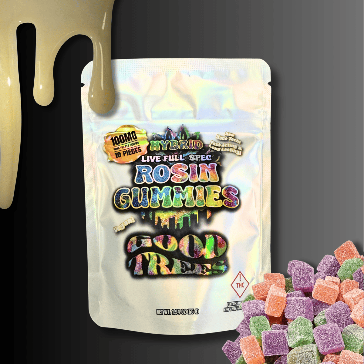 100mg Rosin Loaded Tires Gummies [10pk]