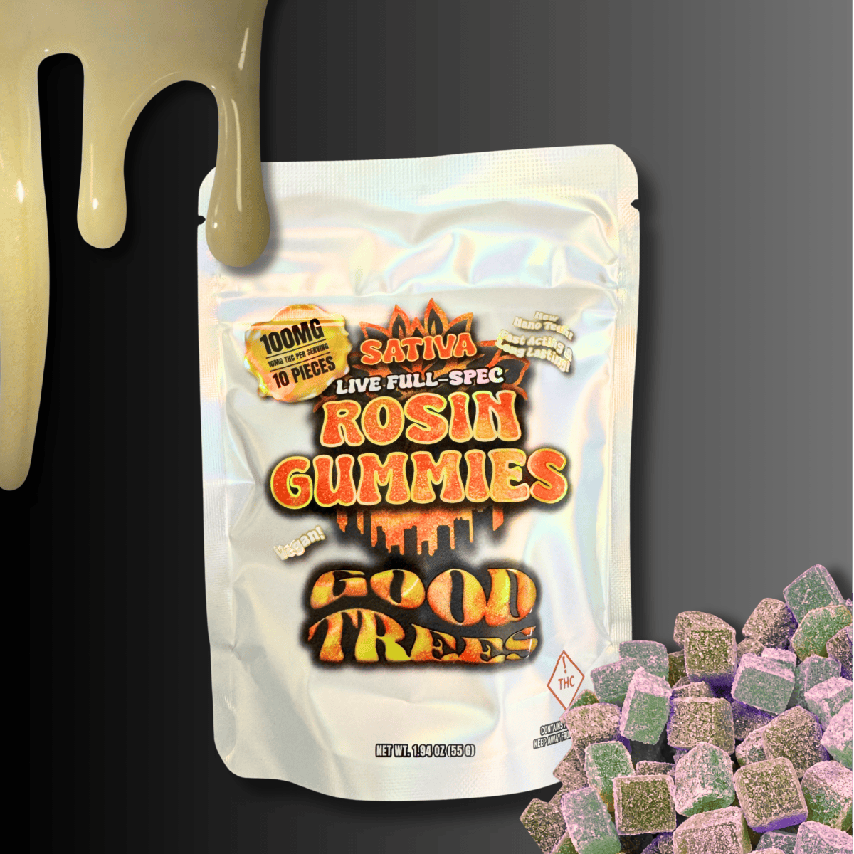 100mg Rosin Loaded Tires Gummies [10pk]