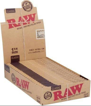 MED - RAW Classic Rolling Papers 1 1/4"