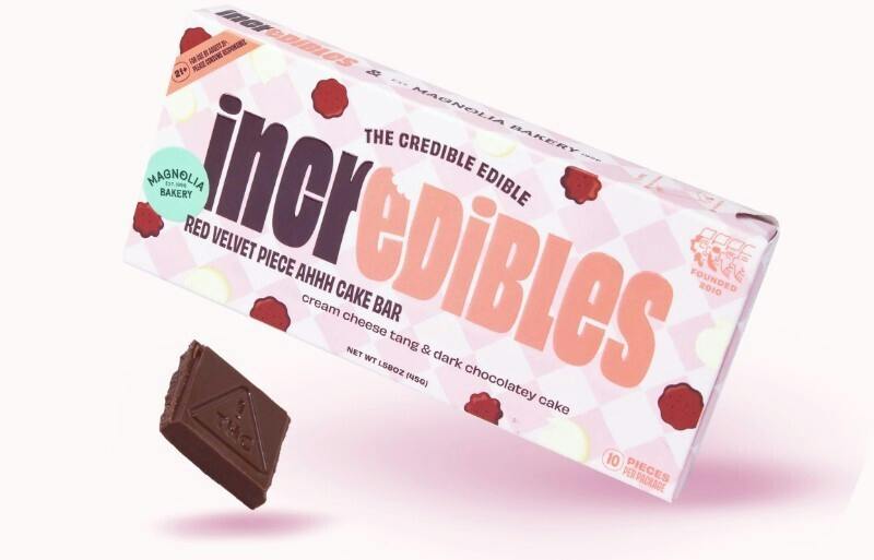 REC - Incredibles - Red Velvet Cake Bar 1:1 (100mg THC/100mg CBD)