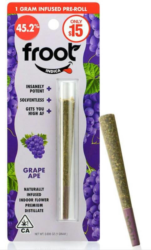 Froot Grape Ape Infused 1-gram Pre-roll